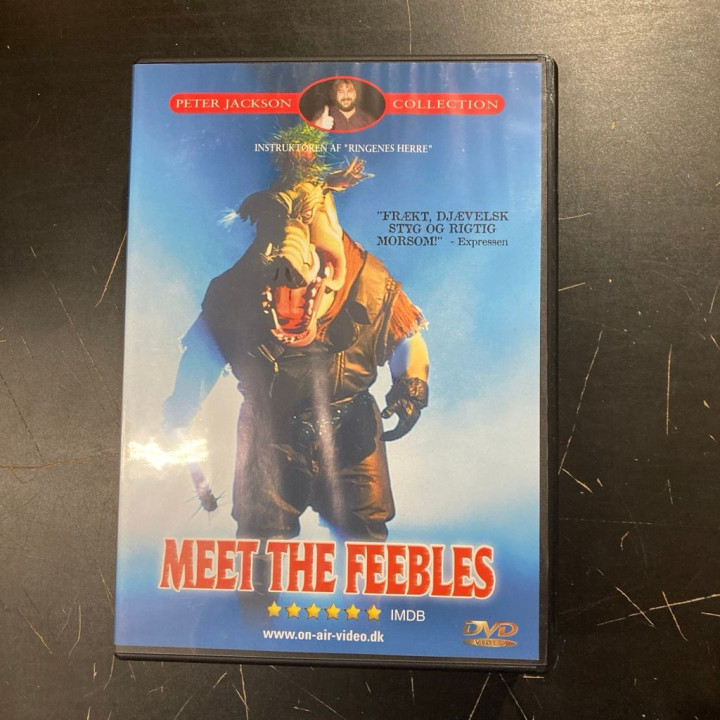 Meet The Feebles DVD (VG+/VG+) -komedia-